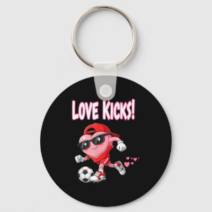 Valentine Gift Soccer Heart Sport Valentines Day L Keychain
