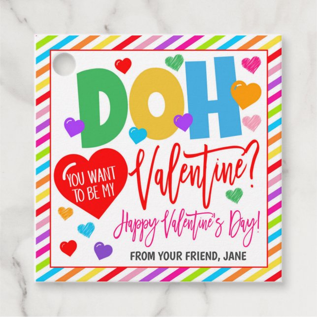 Valentine Gift Tag (Front)