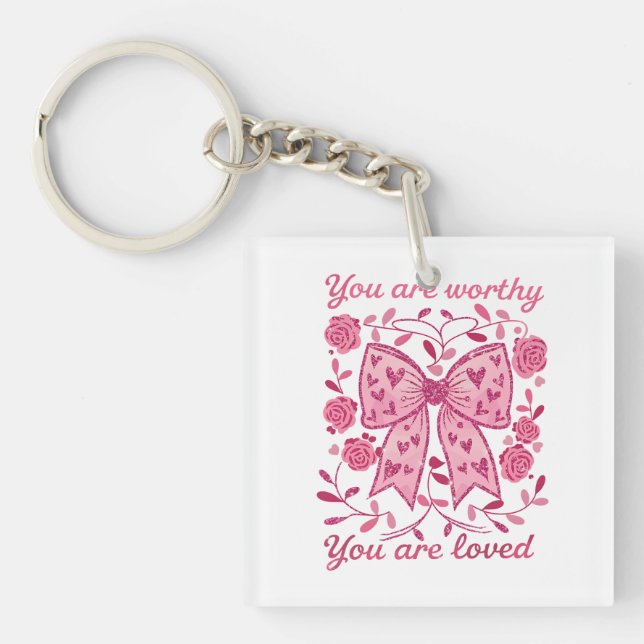 Valentine Gift | You Are Loved Keychain (Front)