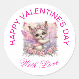 Valentine Gifts - Pawsitively Adorable Puppy 2 Classic Round Sticker