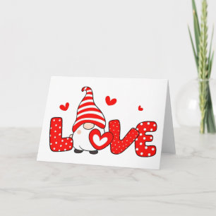 Valentine gnome  card