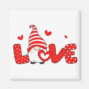 Valentine gnome  magnet