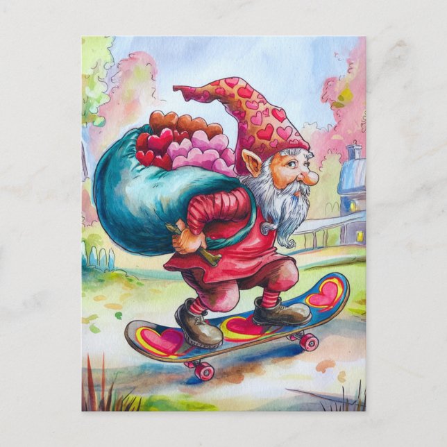 Valentine Gnome Postcard (Front)