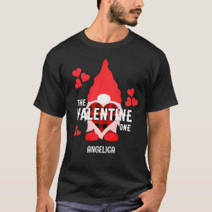VALENTINE GNOME Red Hearts Couples T-Shirt