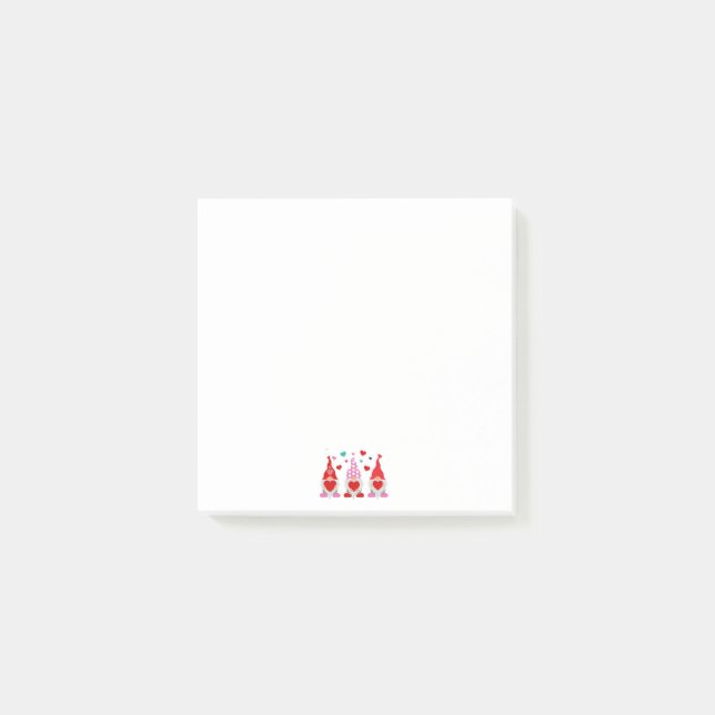Valentine Gnomes Post-It Notes (Front)