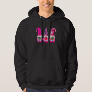 Valentine Gnomes Valentine's Day Love Leopard Buff Hoodie