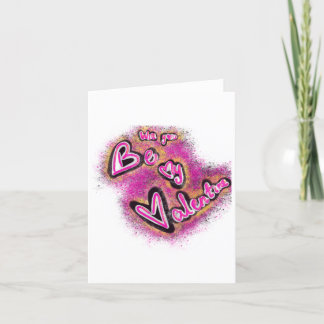 Valentine graffiti holiday card