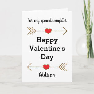Valentine Granddaughter Card