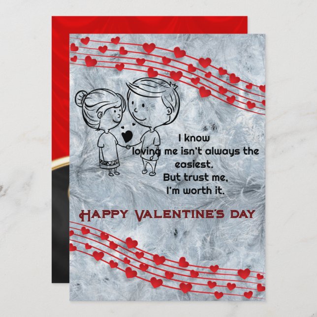 Valentine Greeting Card (Front/Back)