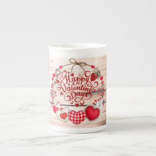 Valentine Greetings Bone China Mug