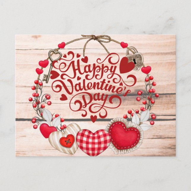 Valentine Greetings  Postcard (Front)