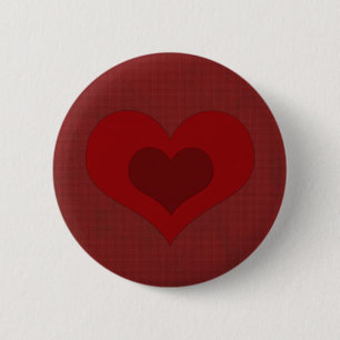 Valentine heart 2 inch round button