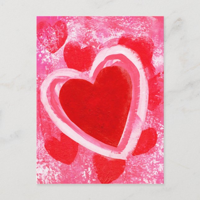 Valentine Heart by VictoriaShaylee Holiday Postcard (Front)