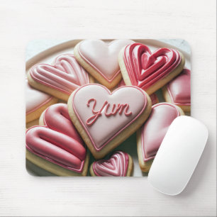 Valentine Heart Cookies Mouse Pad