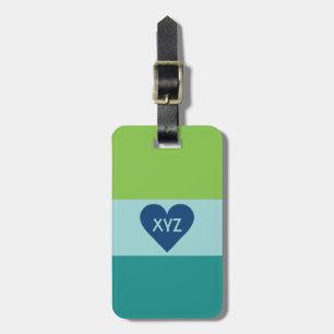 Valentine Heart custom luggage tag