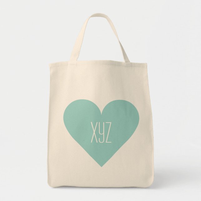 Valentine Heart custom monogram bags (Front)