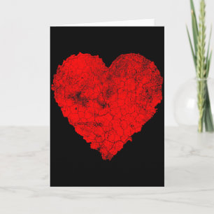 Valentine Heart Distressed Graphic  Card
