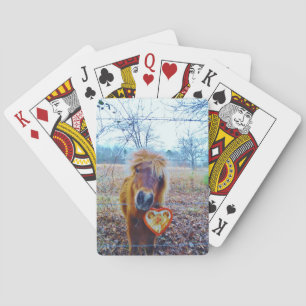 Valentine Heart  Horse Playing Cards