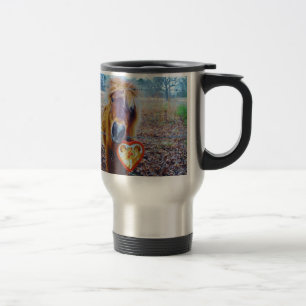 Valentine Heart Horse Travel Mug