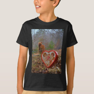 Valentine Heart  Miniature brown Horse T-Shirt