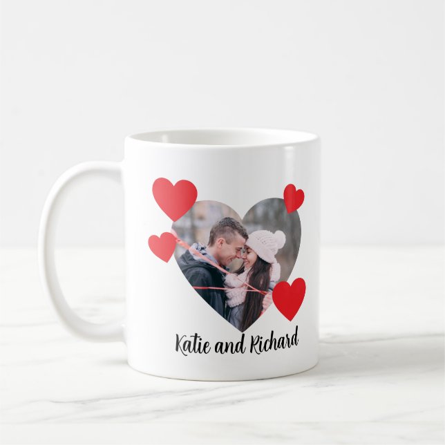 Valentine Heart Personalized Mug (Gauche)