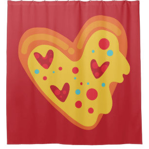 valentine heart pizza love vibrant playful