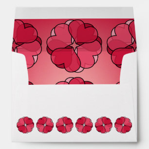 Valentine Heart Rosettes Envelope