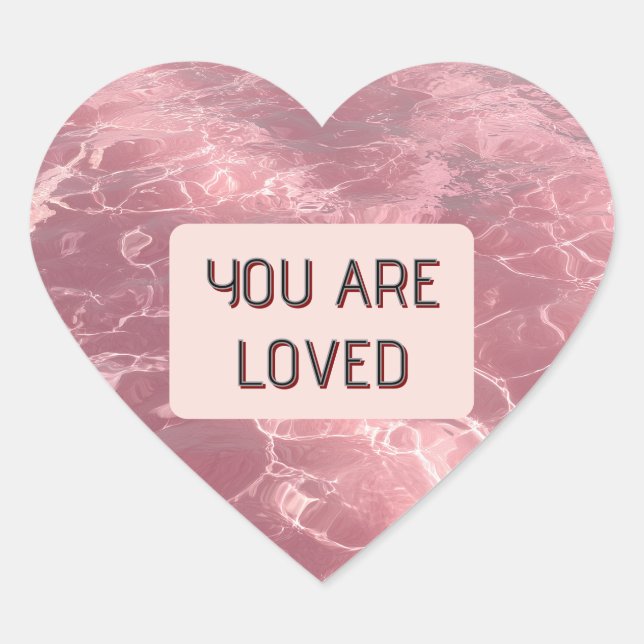 Valentine Heart Sticker Show Someone You Care (Devant)