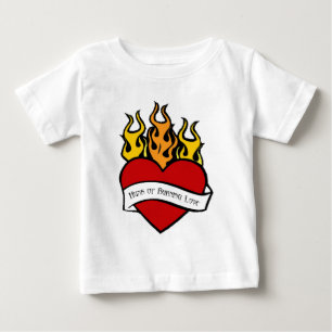 Valentine Heart Tattoo Baby T Shirt