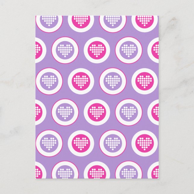 Valentine Hearts Card (Front)