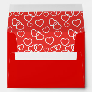 Valentine Hearts Card Envelope
