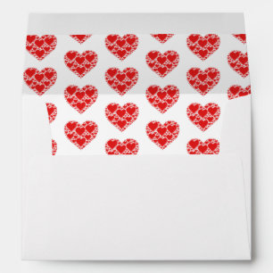 Valentine Hearts Card Envelope