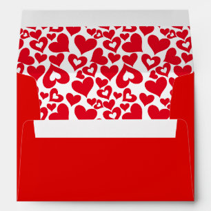 Valentine Hearts Card Envelope