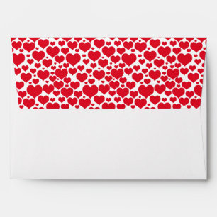 Valentine Hearts Card Envelope