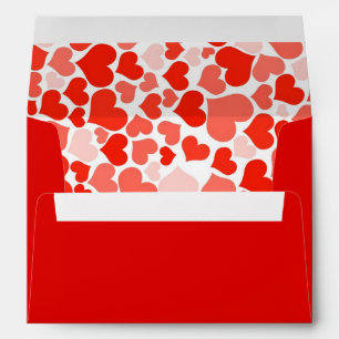 Valentine Hearts Card Envelope