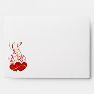 Valentine Hearts Card Envelope