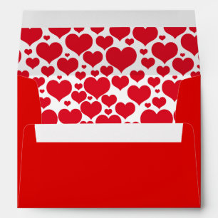 Valentine Hearts Card Envelope
