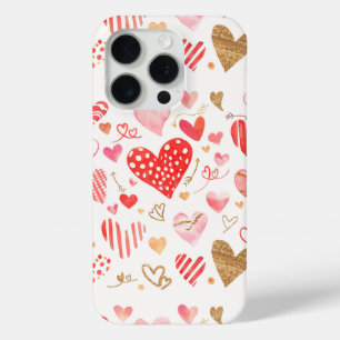 Valentine Hearts iPhone 15 Pro Case