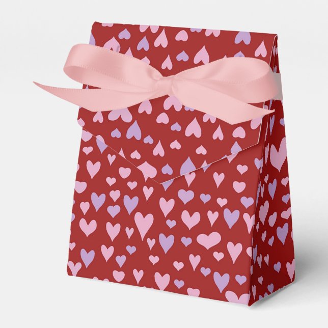 Valentine hearts  favor box (Front Side)