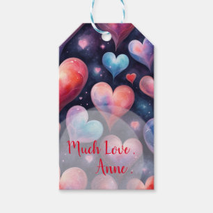 Valentine Hearts  Gift Tags