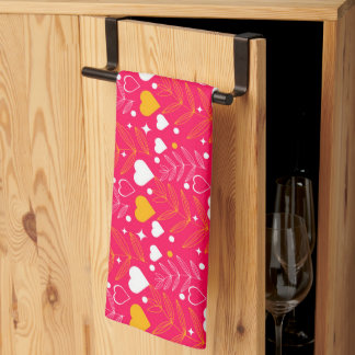 Valentine Hearts Kitchen Towel