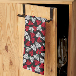 Valentine Hearts Kitchen Towel