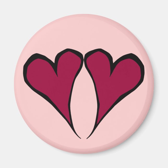 Valentine Hearts Magnet (Front)