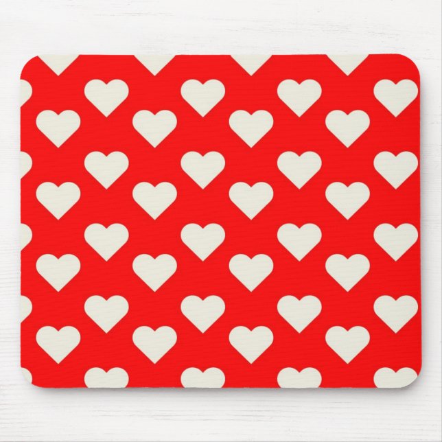 Valentine Hearts Mouse Pad (Front)