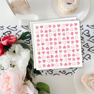 Valentine Hearts Napkin