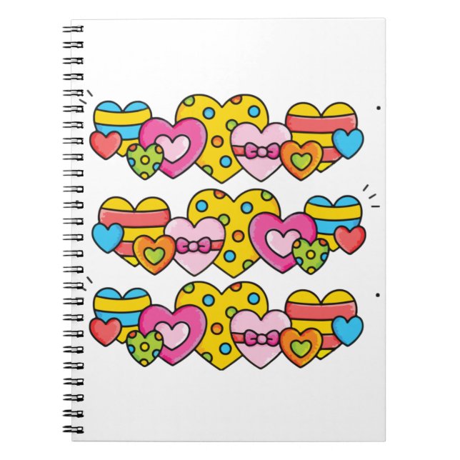 Valentine hearts notebook (Front)