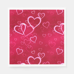 Valentine Hearts Paper Napkins