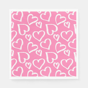 Valentine Hearts Paper Napkins