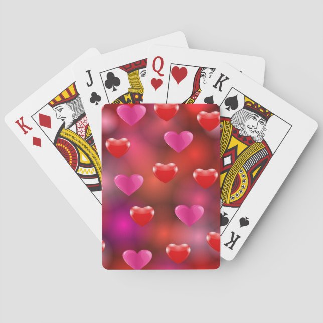 Valentine Hearts Playing Cards (Back)