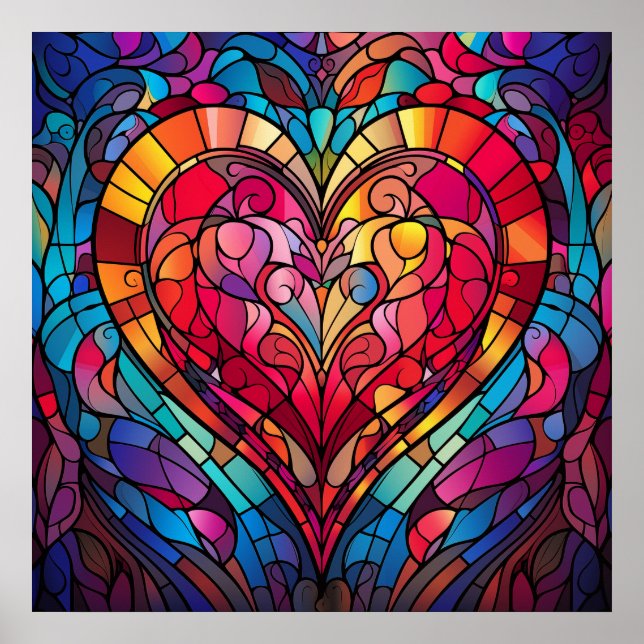 Valentine Hearts Poster (Front)